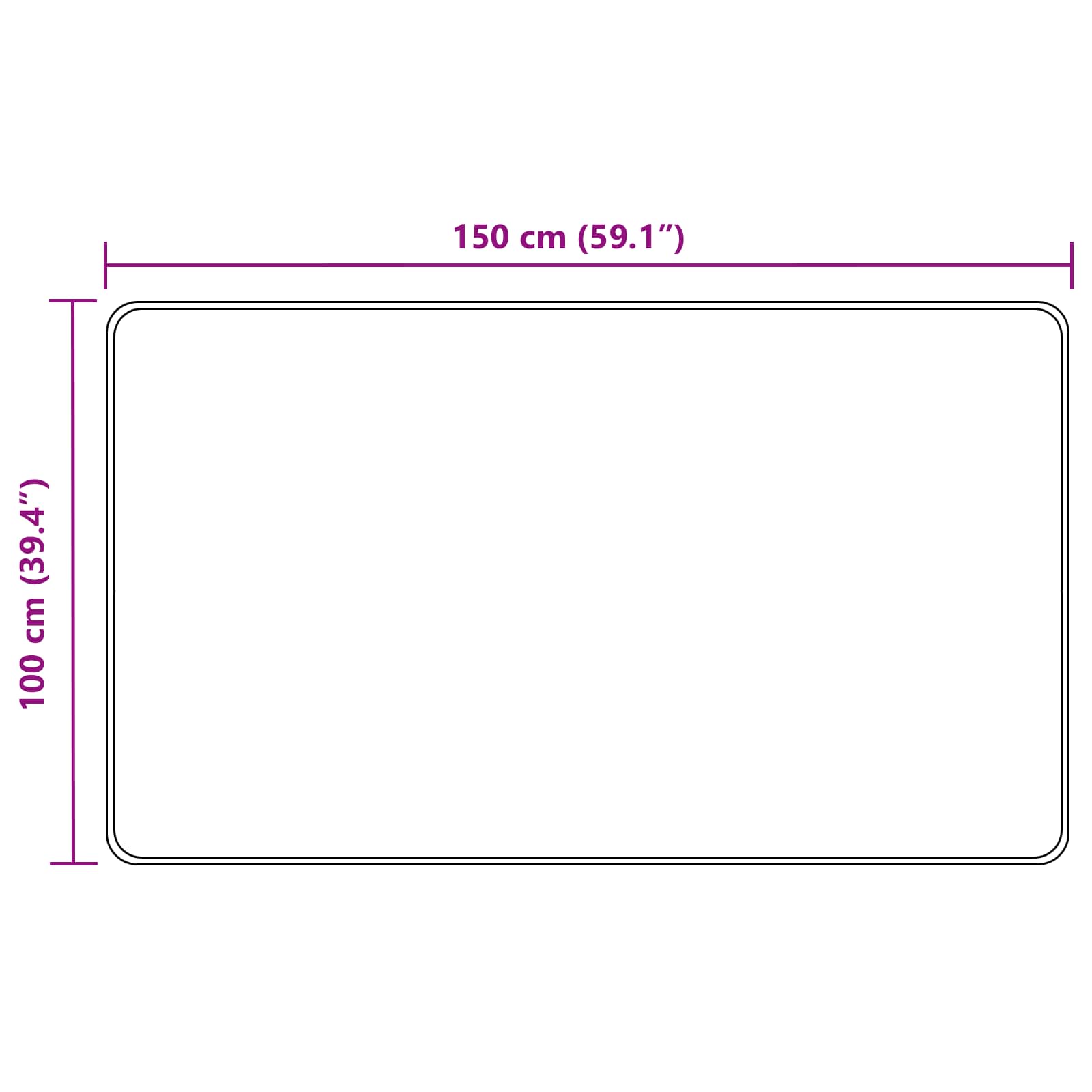 Vloerkleedloper MARSA Bosgroen 150 x 100 cm Polyester en PVC image 7