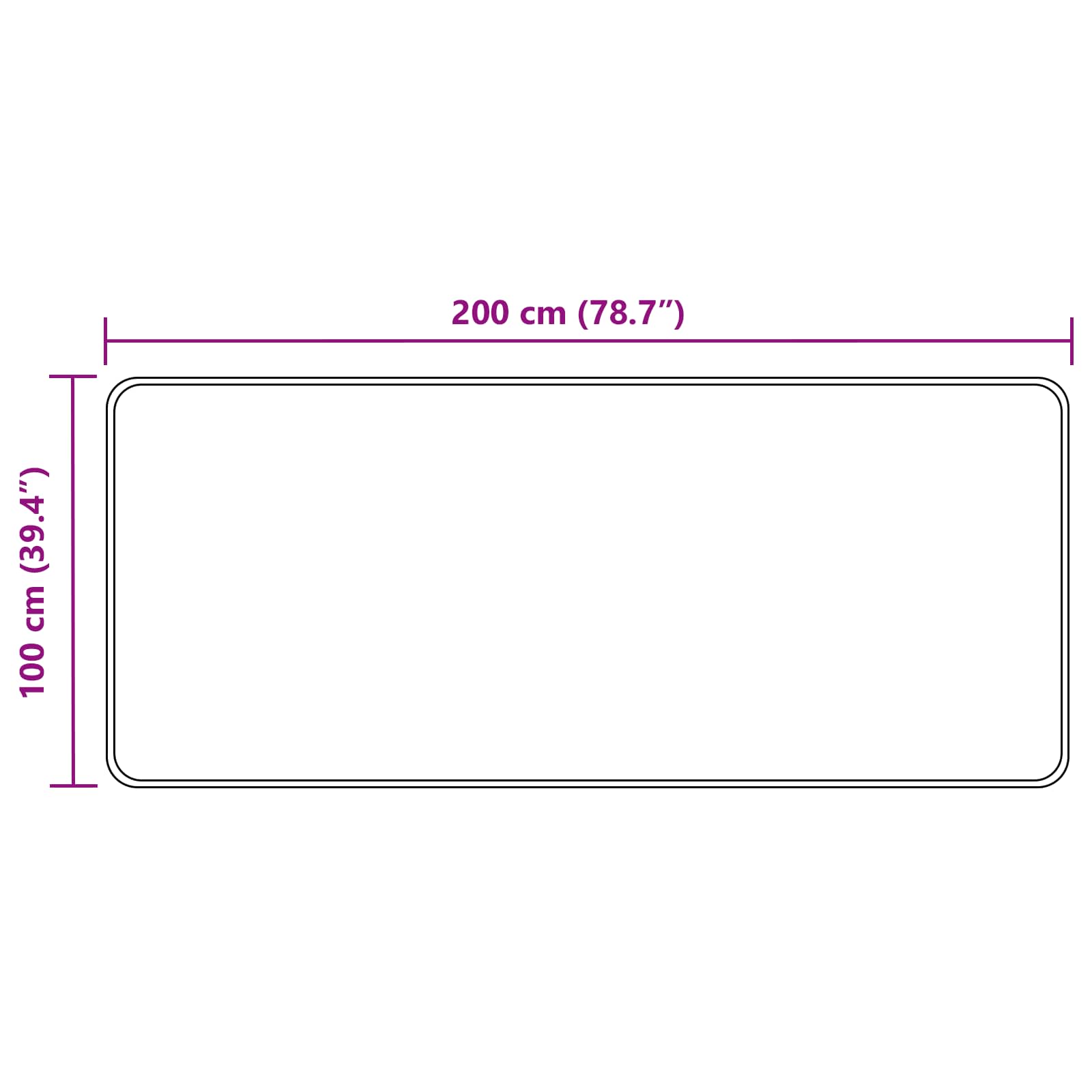 Vloerkleedloper MARSA Bosgroen 200 x 100 cm Polyester en PVC image 7