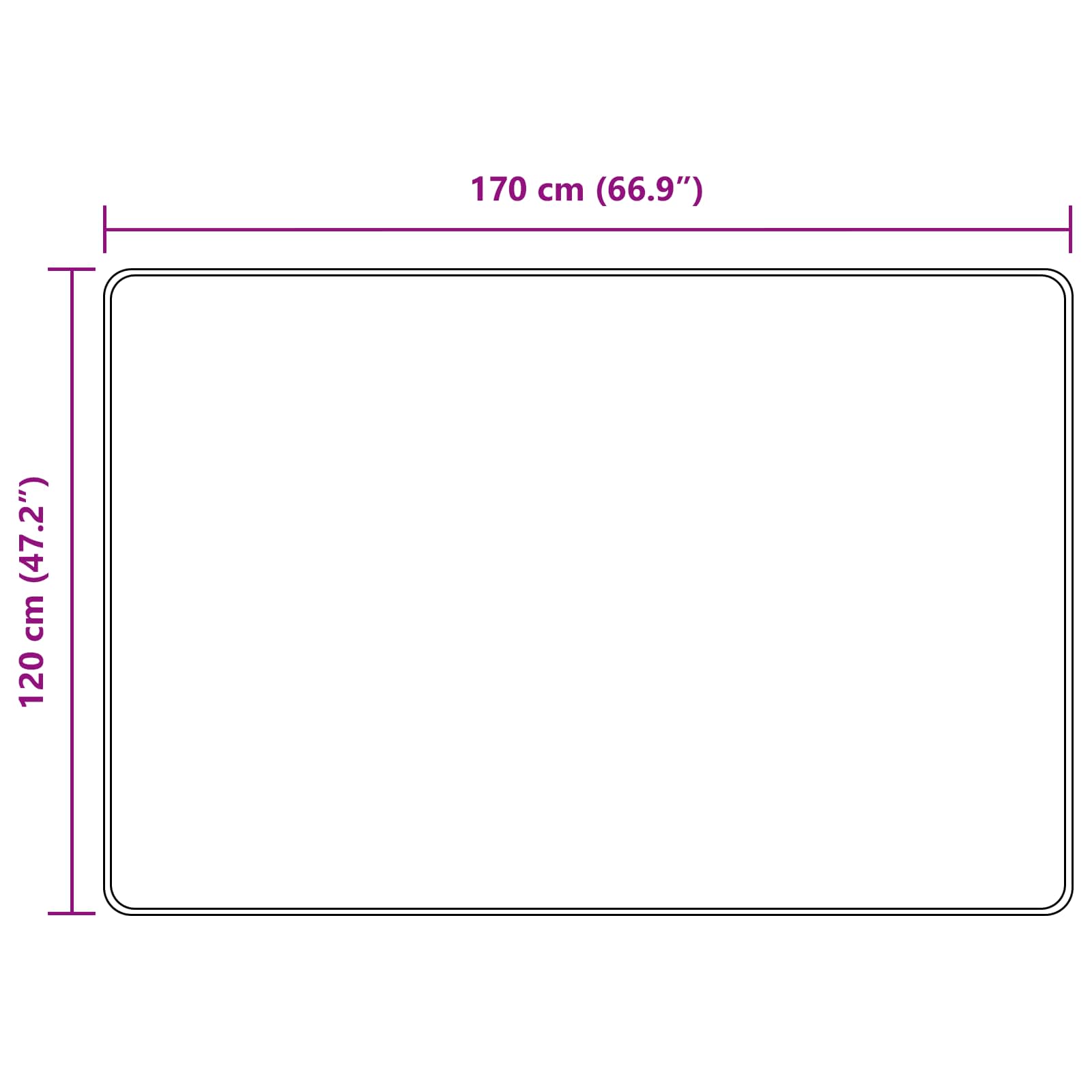 Vloerkleedloper MARSA Bosgroen 170 x 120 cm Polyester en PVC image 7