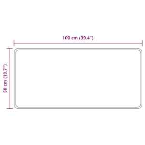 Běhoun MARSA Šedý 50 x 100 cm Polyester a PVC - obrázek 7