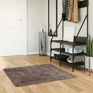 Běhoun MARSA Šedý 100 x 100 cm Polyester a PVC - obrázek 1