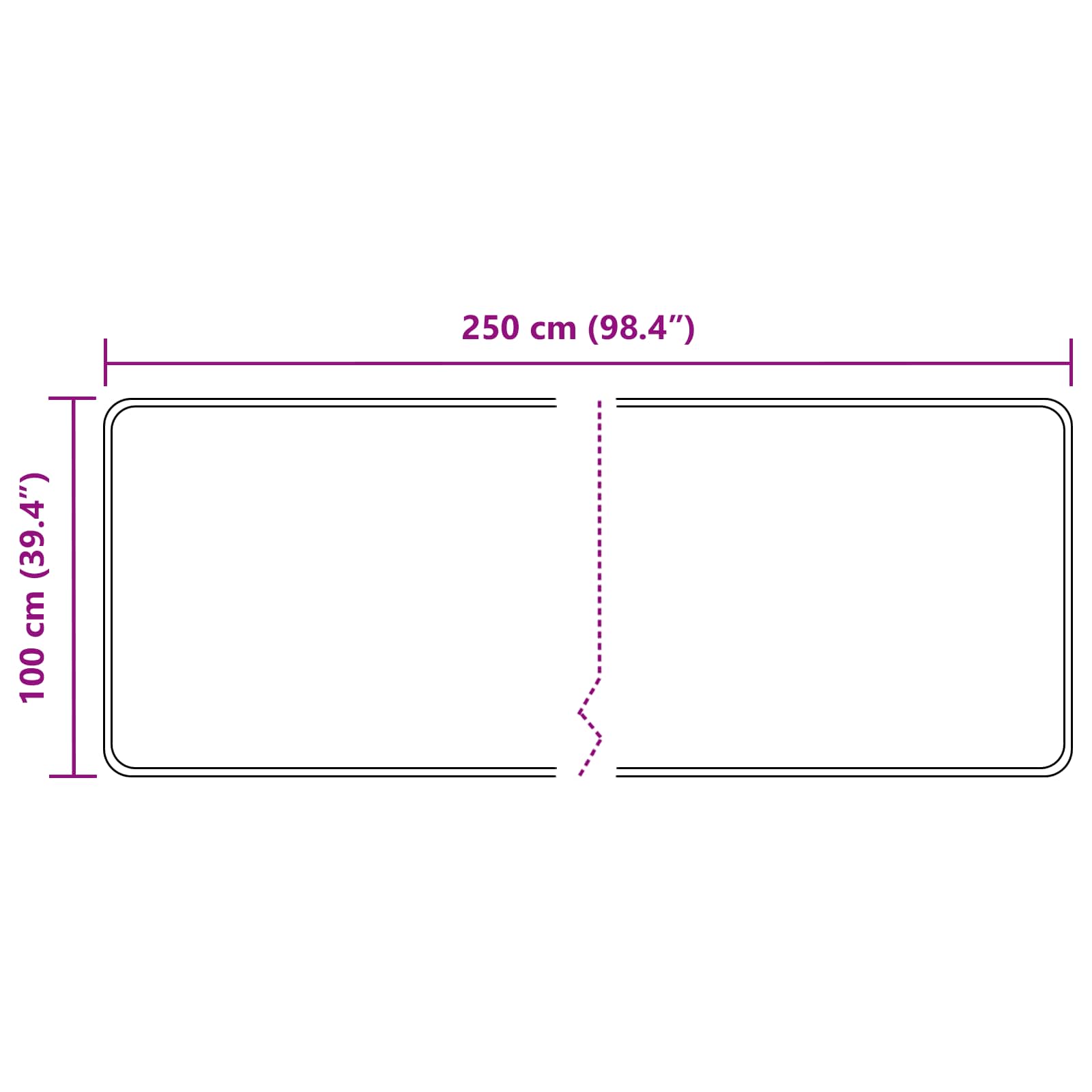 Vloerkleedloper MARSA Grijs 250 x 100 cm Polyester en PVC image 7