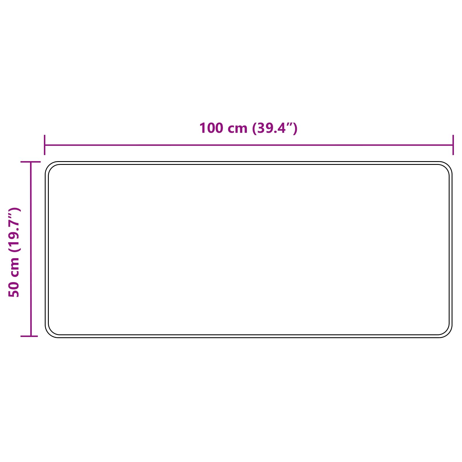Vloerkleedloper MARSA Geel 50 x 100 cm Polyester en PVC image 7