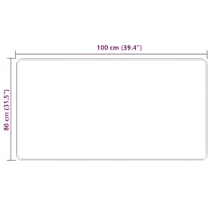 Běhoun MARSA Žlutá 80 x 100 cm Polyester a PVC - obrázek 7