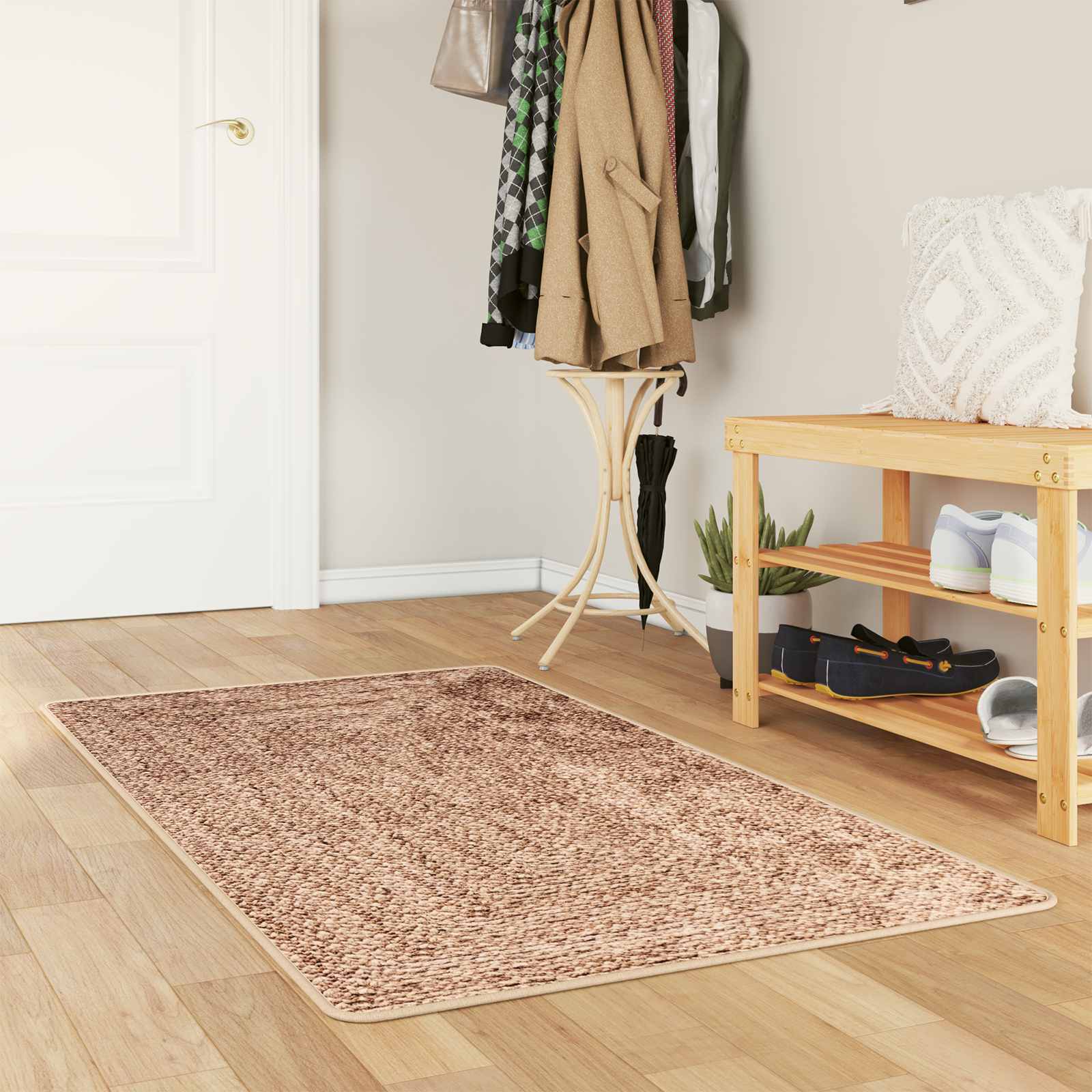 vidaXL Covor Runner MARSA Galben 80 x 150 cm Poliester și PVC