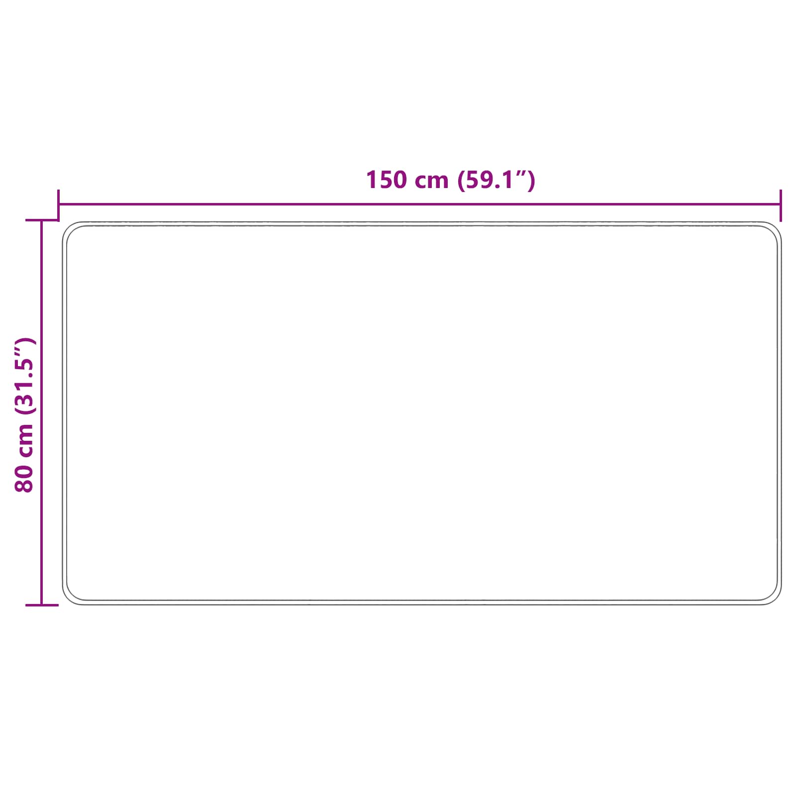 Vloerkleedloper MARSA Geel 80 x 150 cm Polyester en PVC image 7