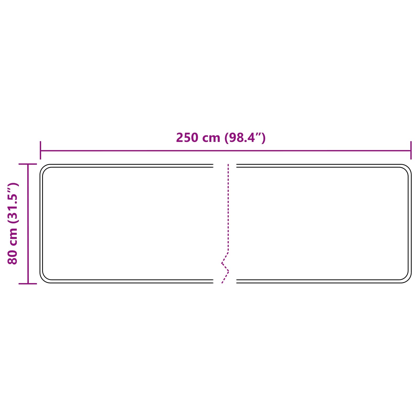 Vloerkleedloper MARSA Geel 80 x 250 cm Polyester en PVC image 7