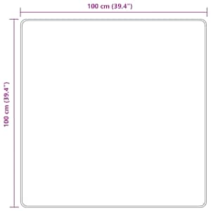 Běhoun MARSA Žlutá 100 x 100 cm Polyester a PVC - obrázek 7