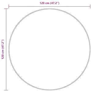 Běhoun MARSA Žlutá 120 x 120 cm Polyester a PVC - obrázek 6