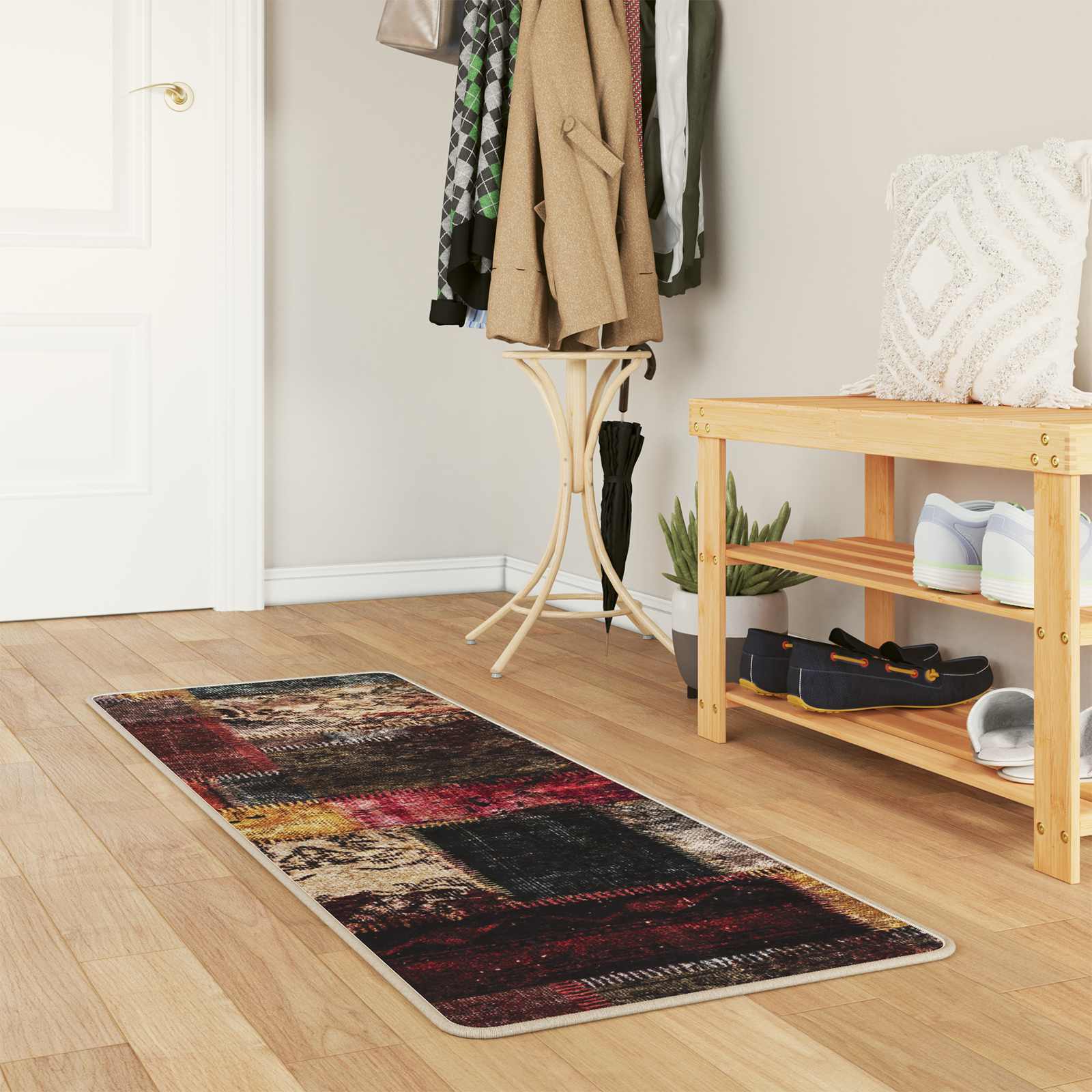 vidaXL Covor Runner MARSA Multicolour 50 x 200 cm Poliester și PVC