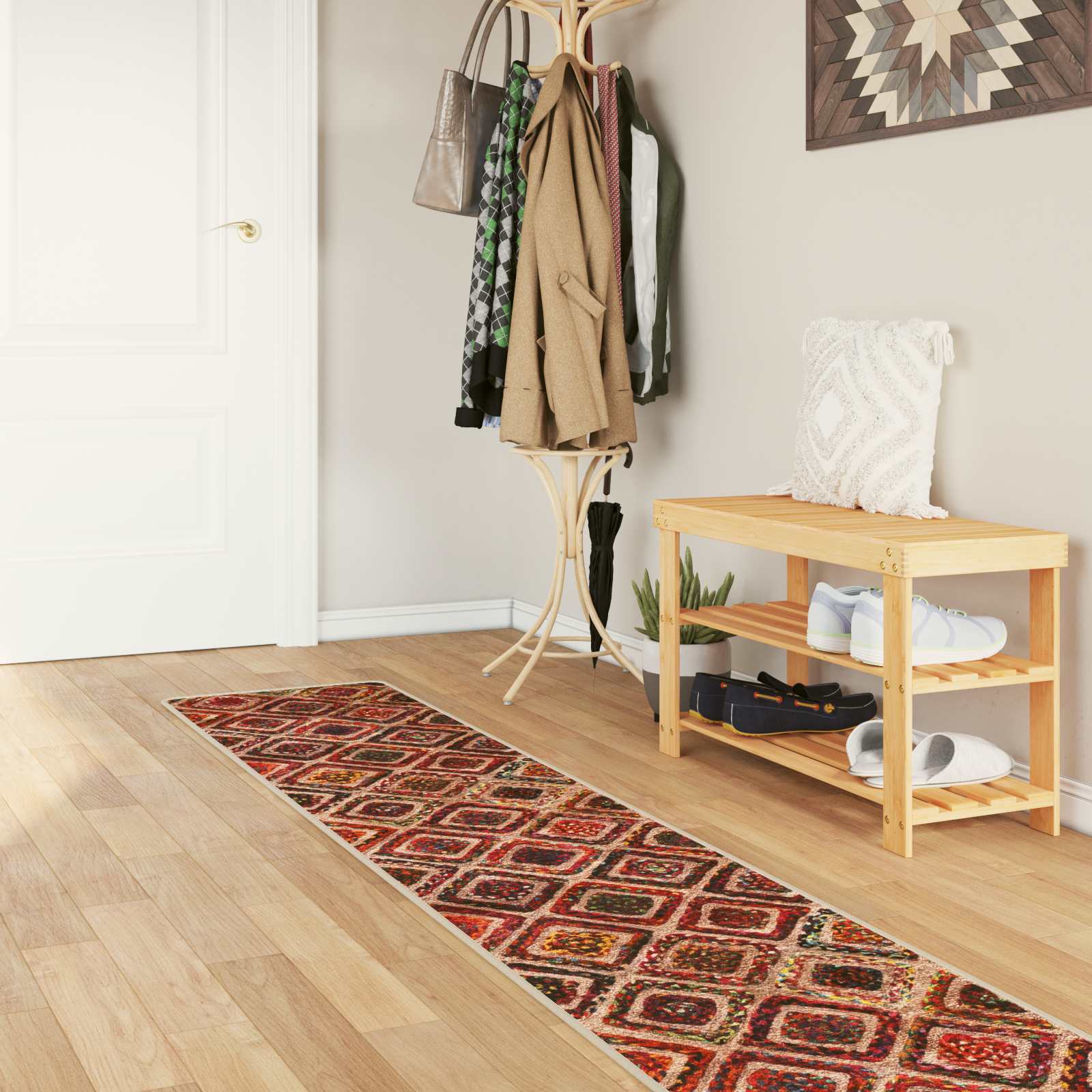 vidaXL Covor Runner MARSA Multicolour 50 x 250 cm Poliester și PVC