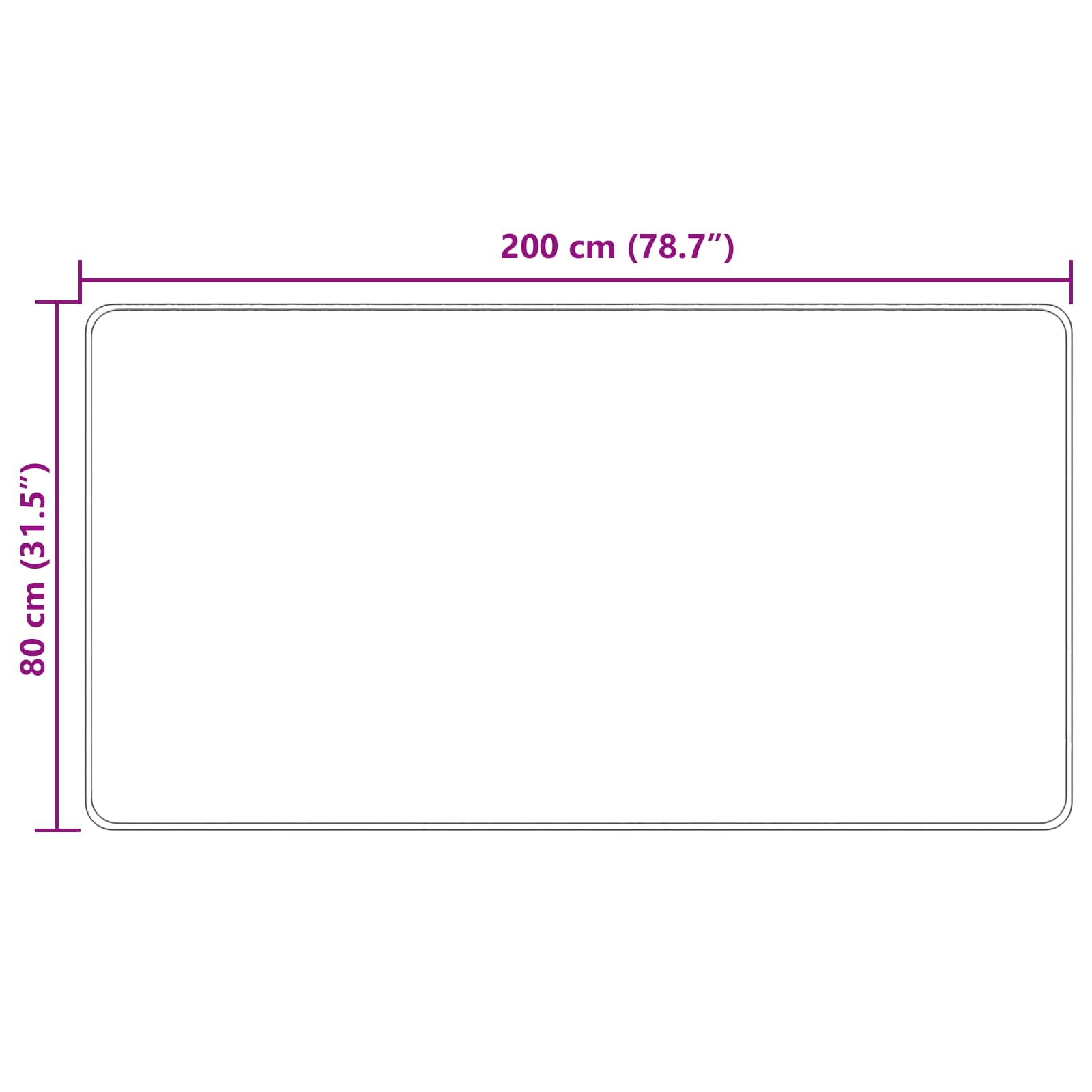 Vloerkleedloper MARSA Multikleur 80 x 200 cm Polyester en PVC image 7