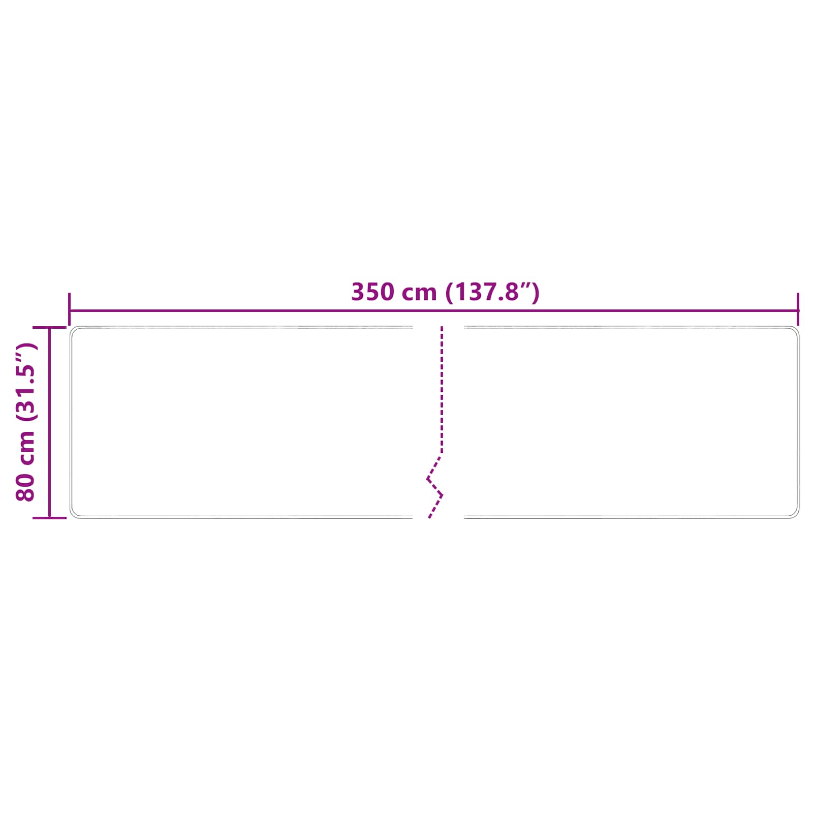 Vloerkleedloper MARSA Multikleur 80 x 350 cm Polyester en PVC image 7