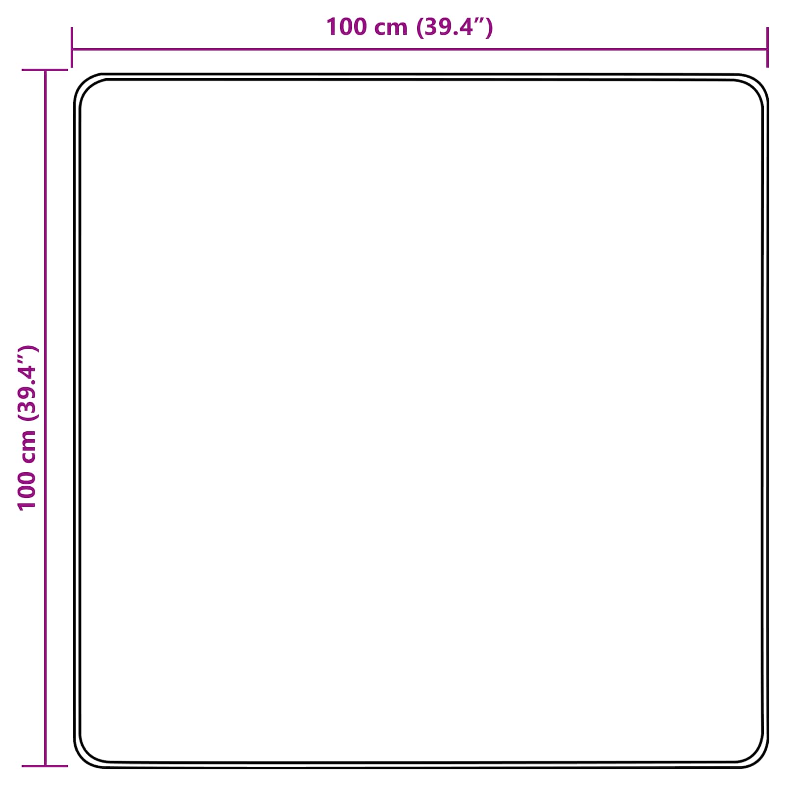 Vloerkleedloper MARSA Multikleur 100 x 100 cm Polyester en PVC image 7