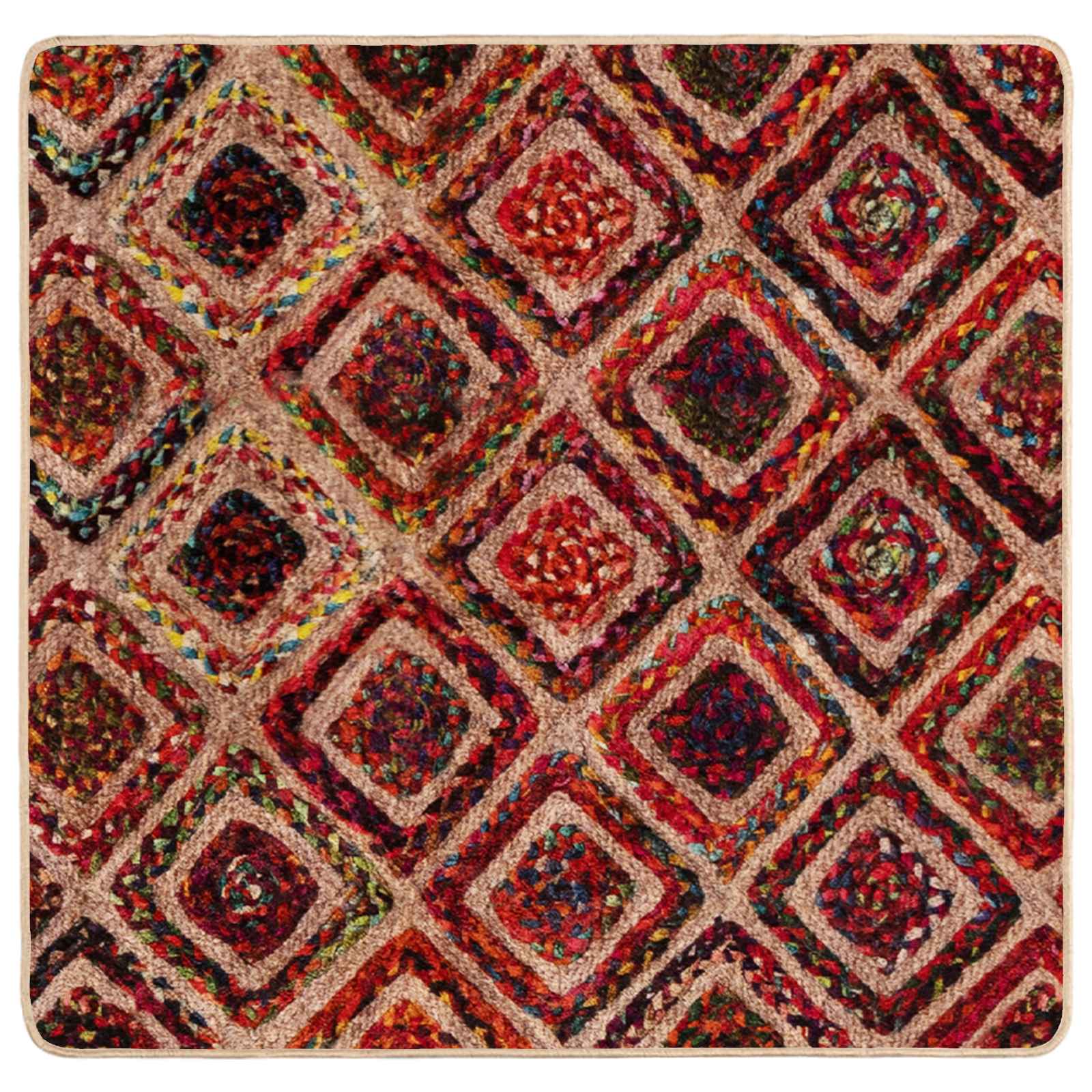 Vloerkleedloper MARSA Multikleur 100 x 100 cm Polyester en PVC image 2