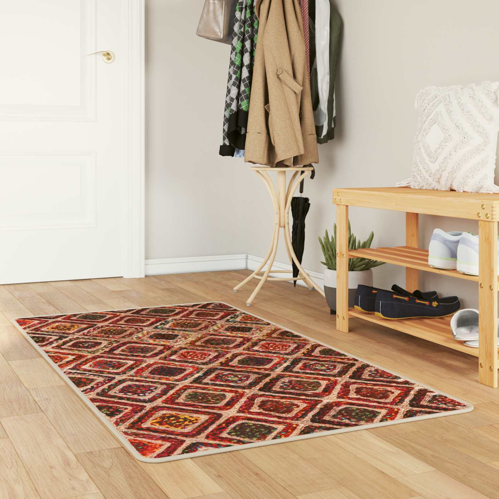 Vloerkleedloper MARSA Multikleur 100 x 200 cm Polyester en PVC image 1