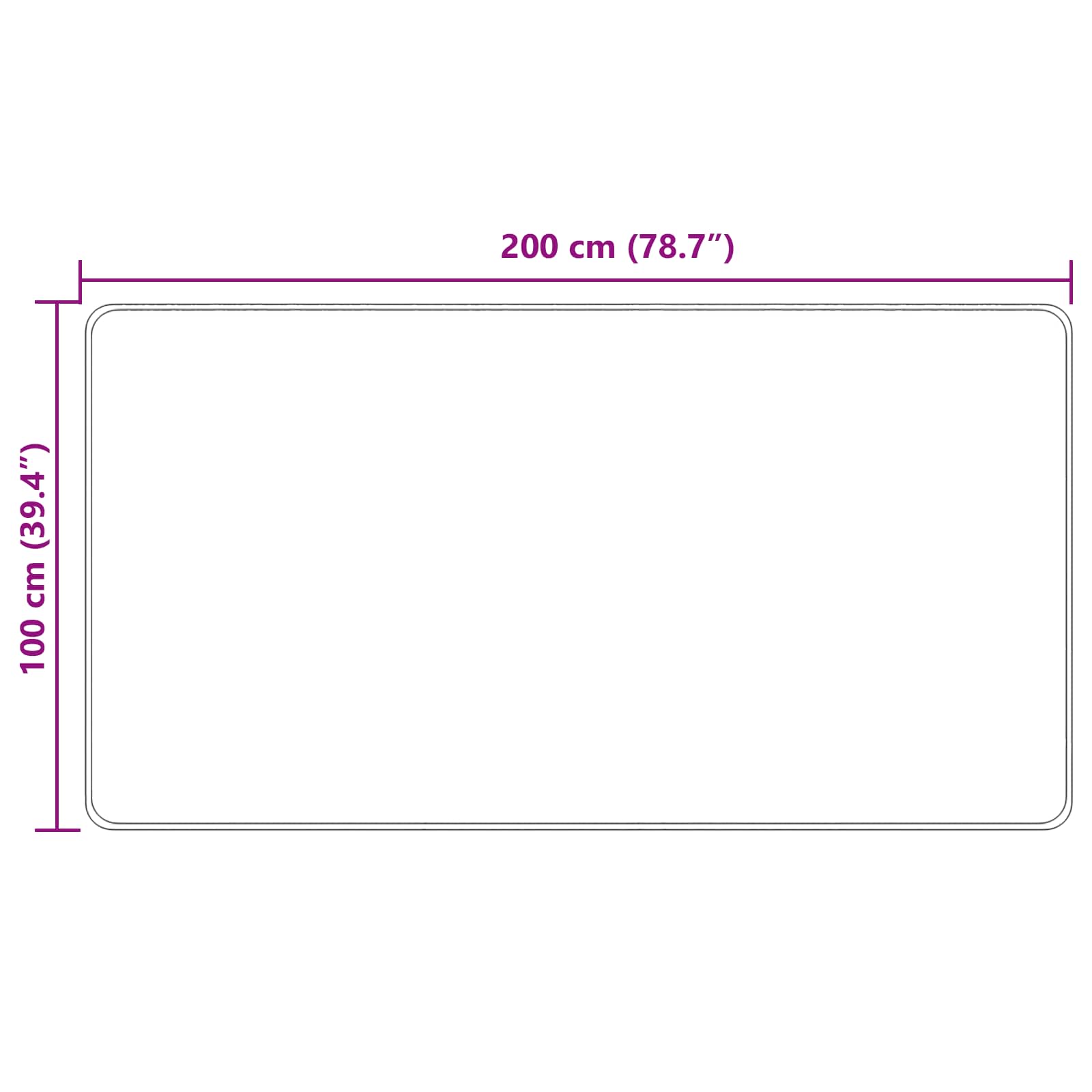 Vloerkleedloper MARSA Multikleur 100 x 200 cm Polyester en PVC image 7