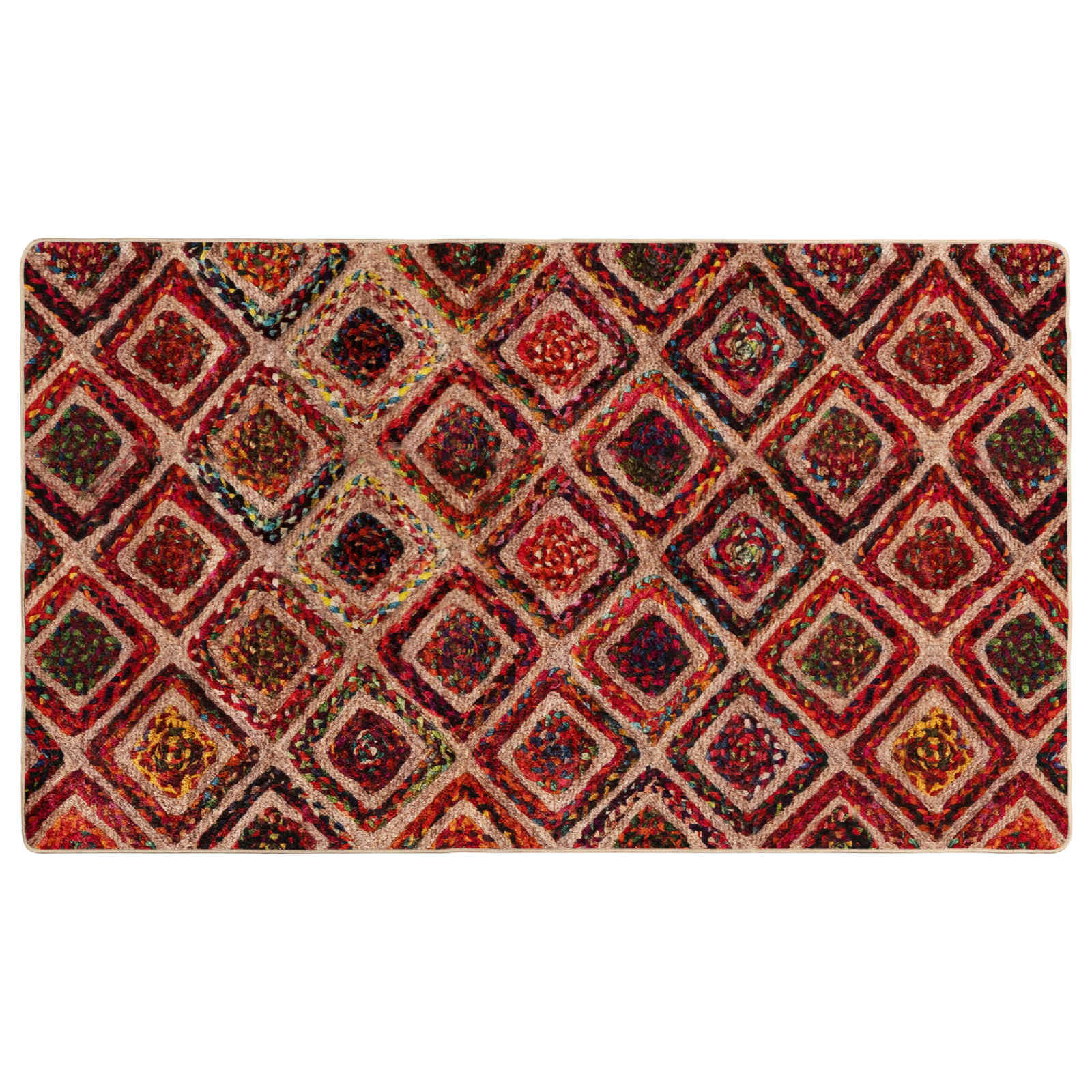 Vloerkleedloper MARSA Multikleur 100 x 200 cm Polyester en PVC image 2