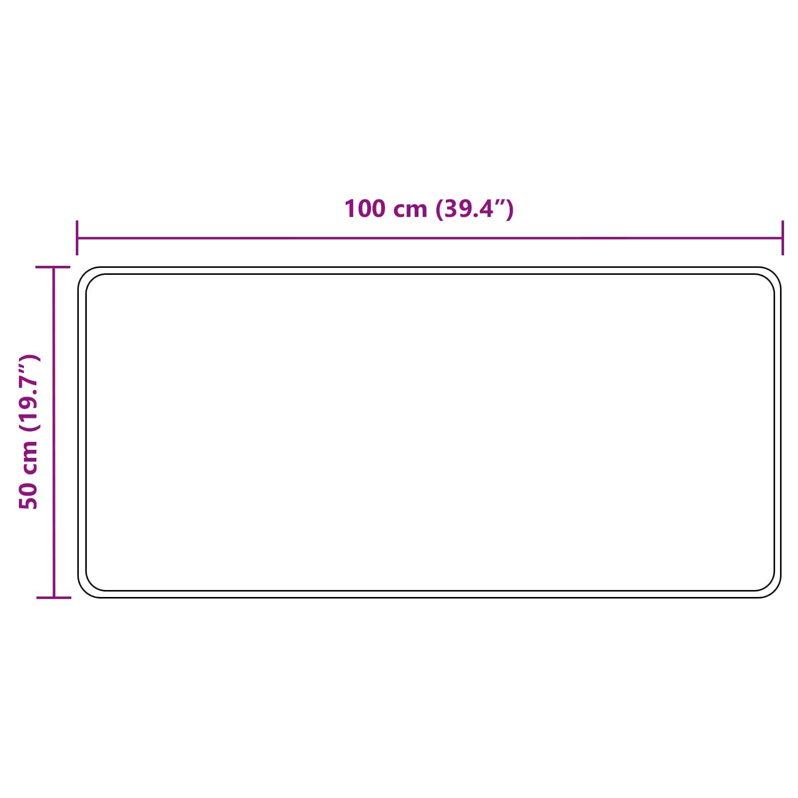 Vloerkleedloper MARSA Zwart 50 x 100 cm Polyester en PVC image 7