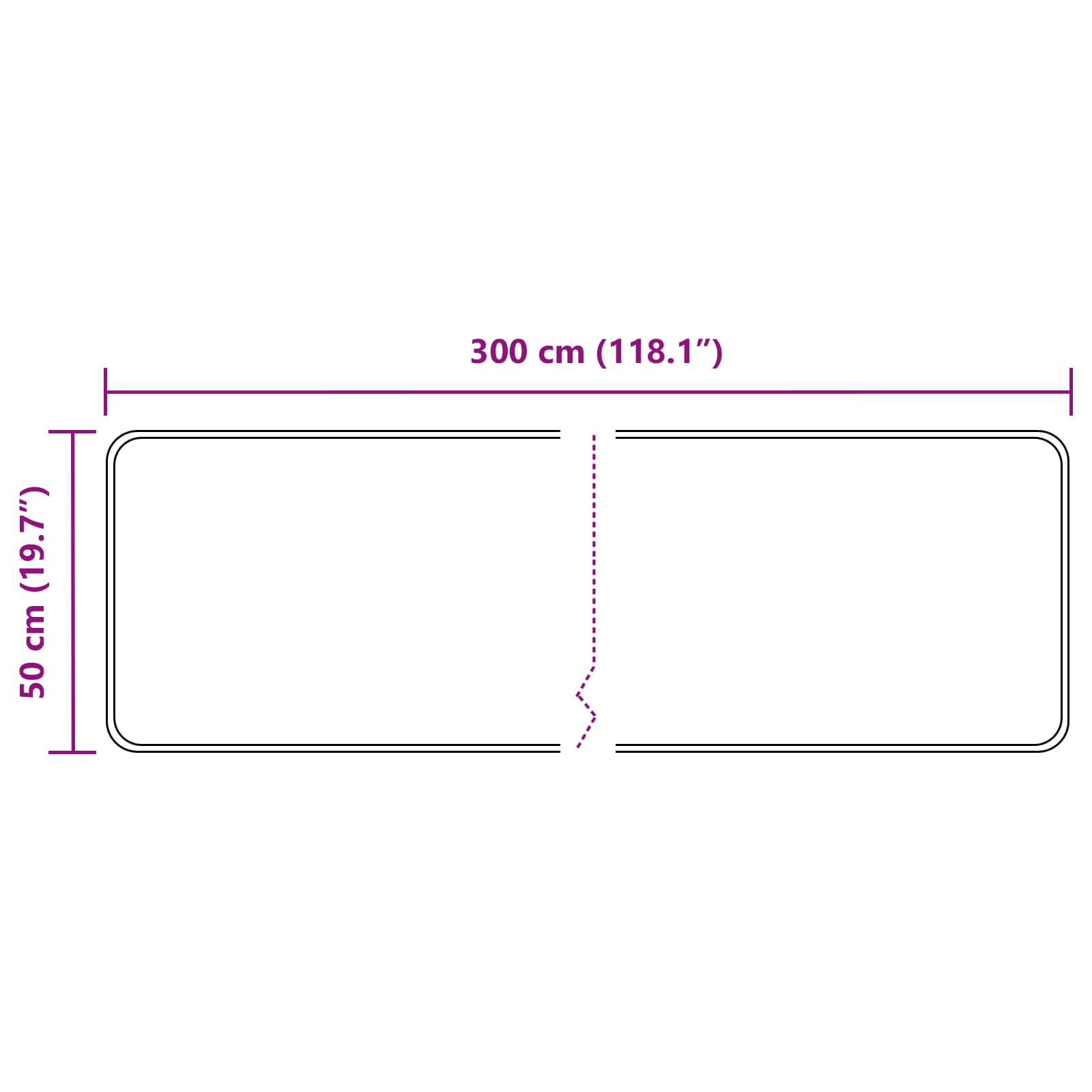 Vloerkleedloper MARSA Zwart 50 x 300 cm Polyester en PVC image 7