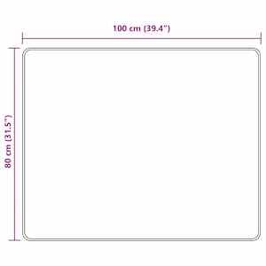 Běhoun MARSA Černý 80 x 100 cm Polyester a PVC - obrázek 7