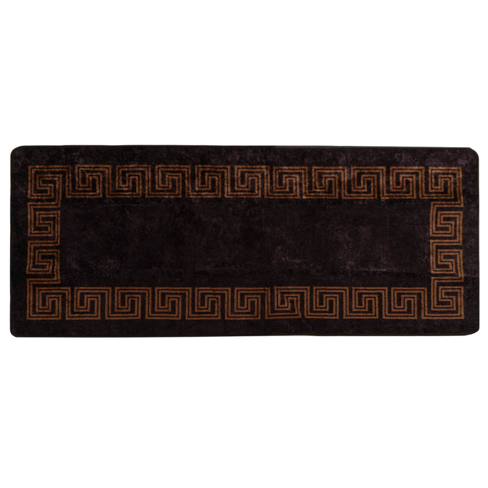 vidaXL Behúň MARSA Čierna 80 x 200 cm Polyester a PVC