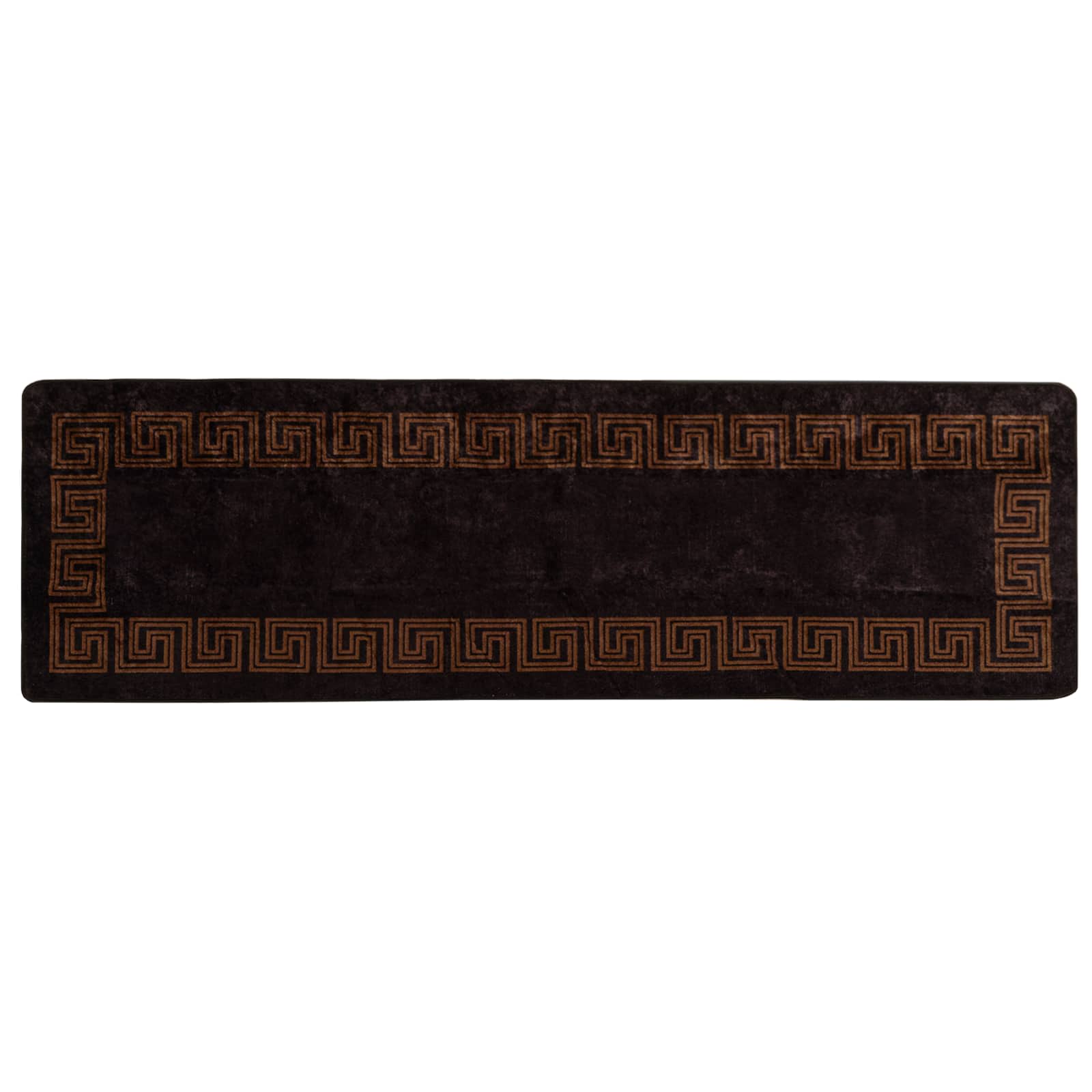 vidaXL Behúň MARSA Čierna 80 x 250 cm Polyester a PVC