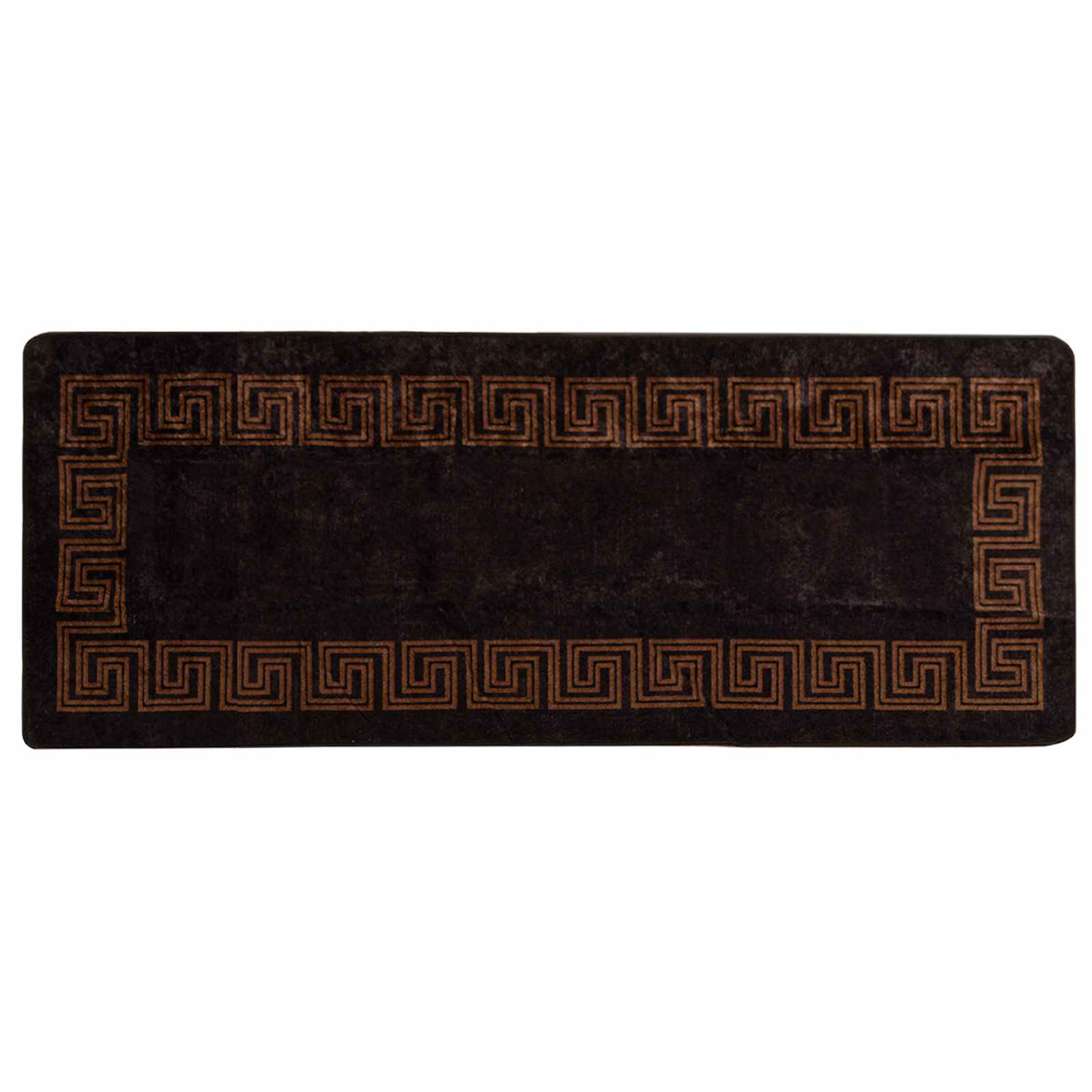 vidaXL Behúň MARSA Čierna 100 x 250 cm Polyester a PVC