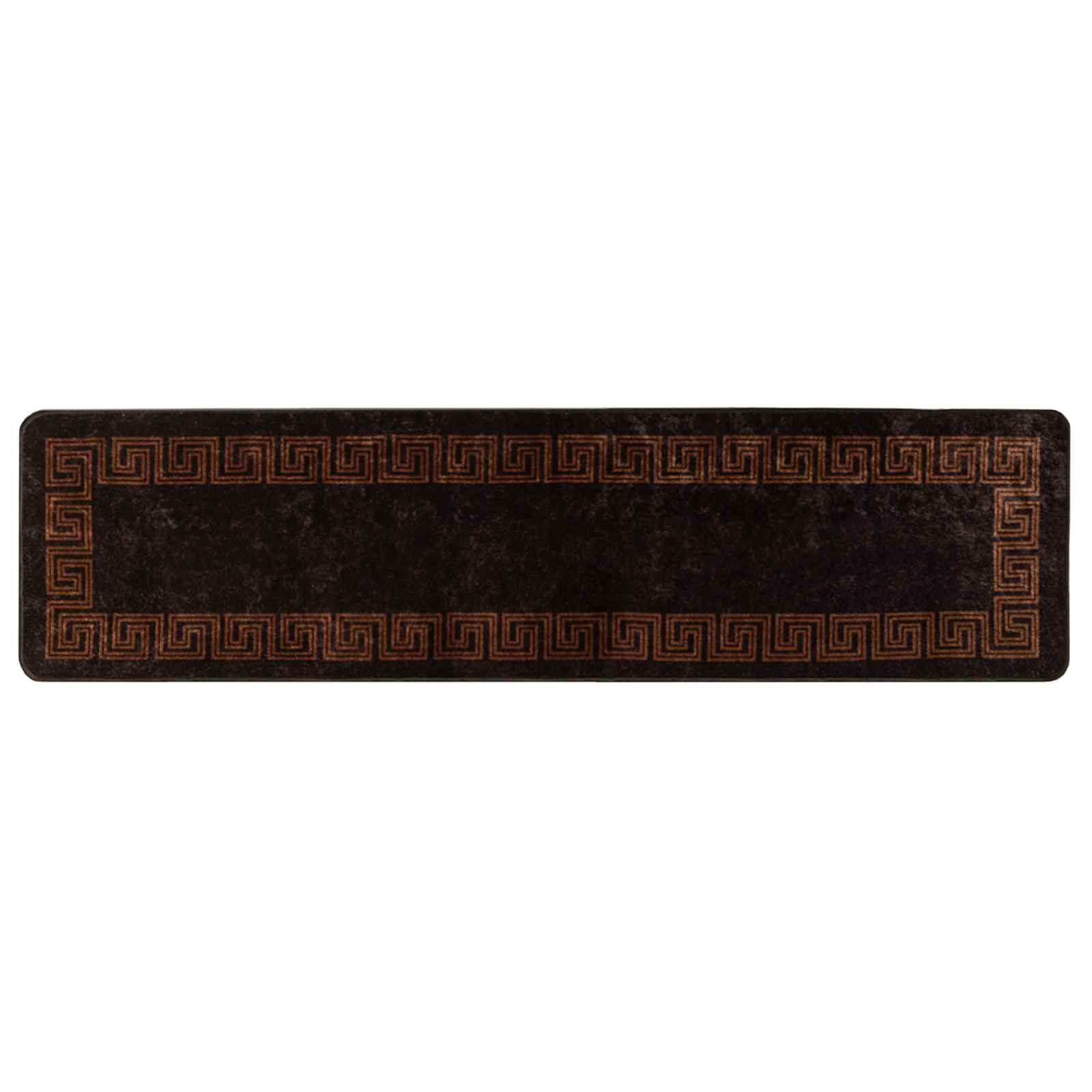 vidaXL Szőnyeg futó MARSA Fekete 100 x 350 cm Poliészter és PVC-image-42023297