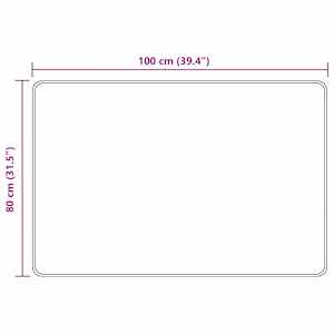Běhoun MARSA Bílý 80 x 100 cm Polyester a PVC - obrázek 7
