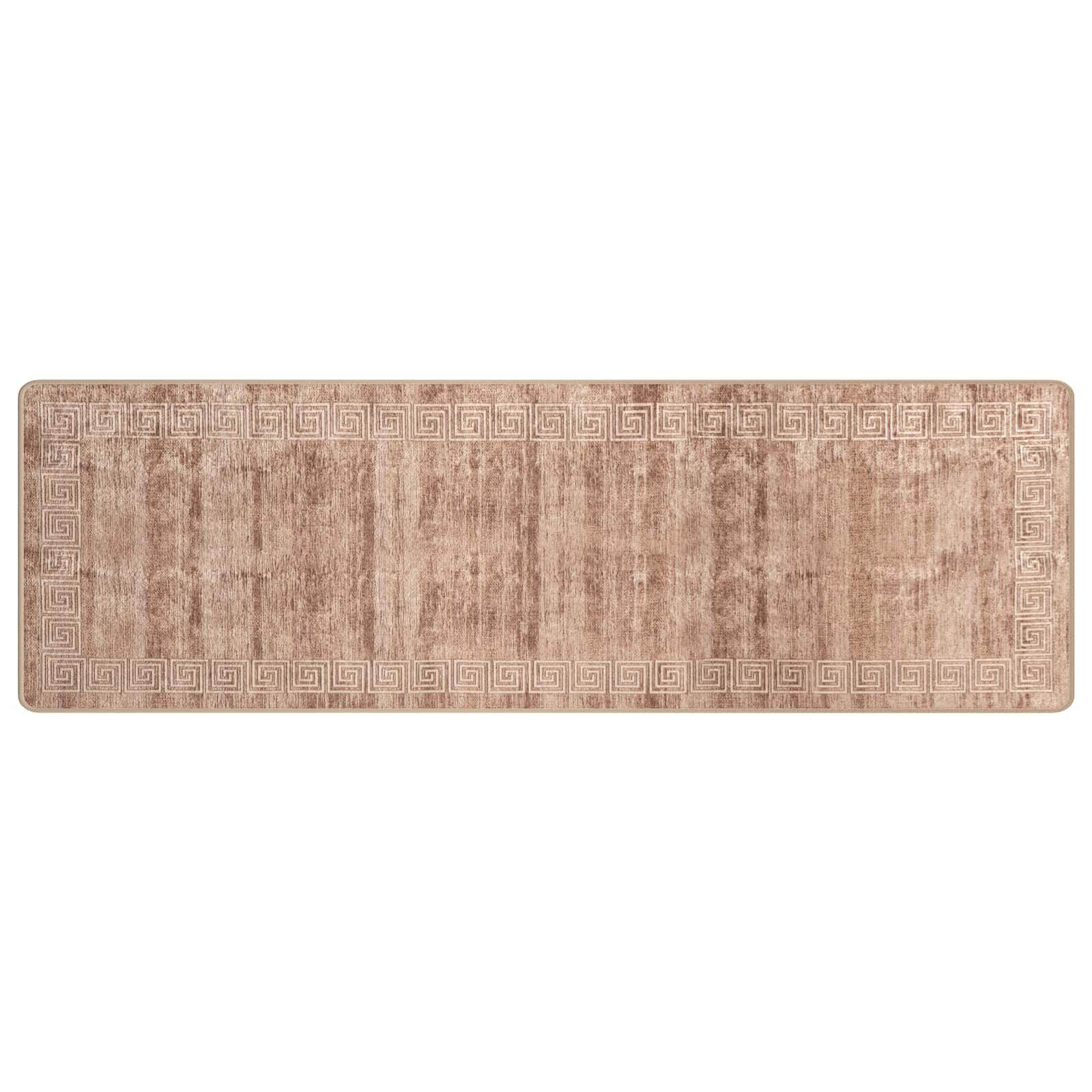 vidaXL Behúň MARSA Béžová a zlatá 80 x 250 cm Polyester a PVC