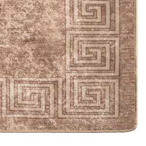Běhoun MARSA Bílý 100 x 100 cm Polyester a PVC - obrázek 5