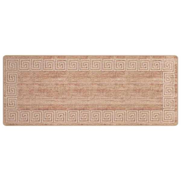 vidaXL Vaip R&auml;tikutoru MARSA Valge 100 x 350 cm Pol&uuml;ester ja PVC