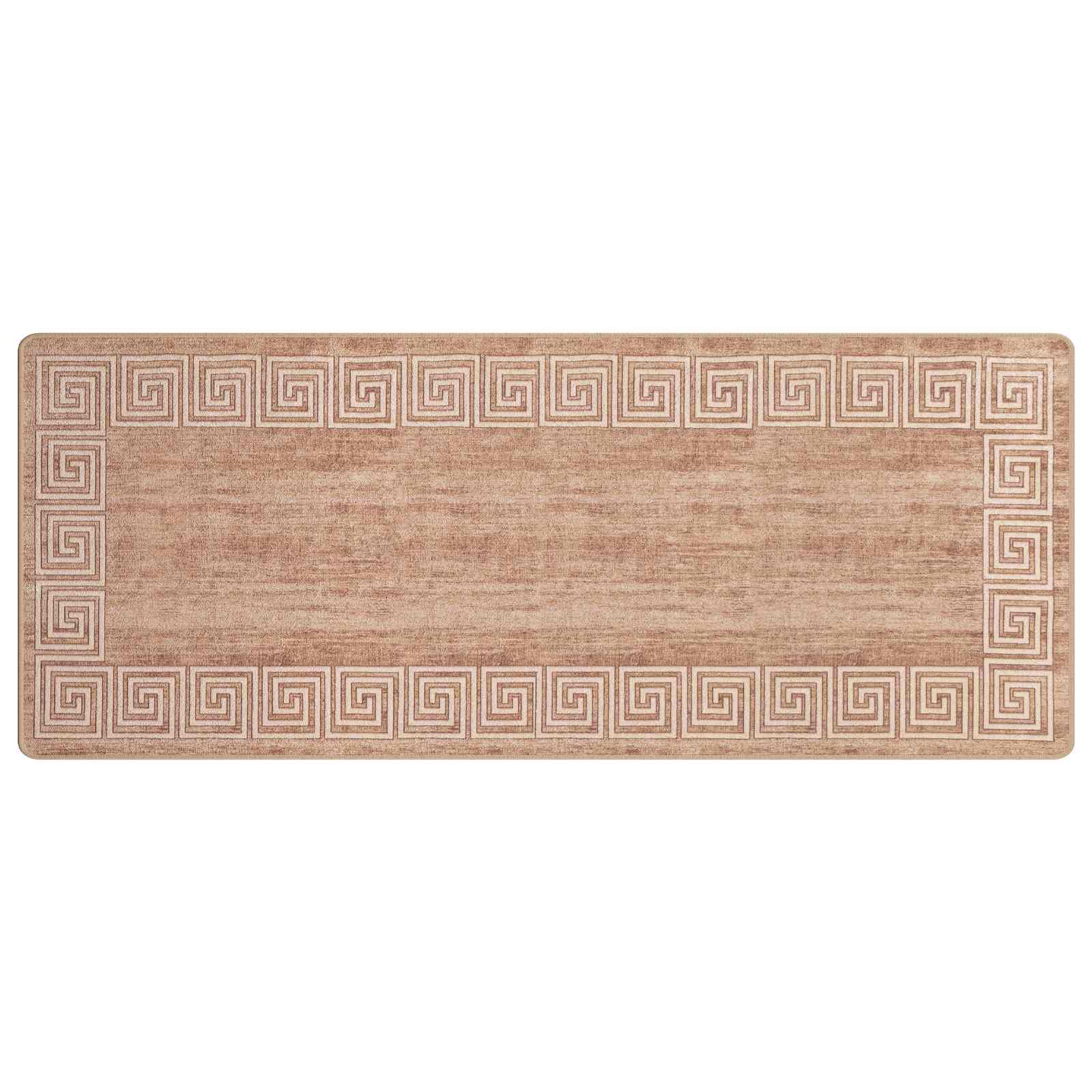 vidaXL Behúň MARSA Béžová a zlatá 100 x 450 cm Polyester a PVC