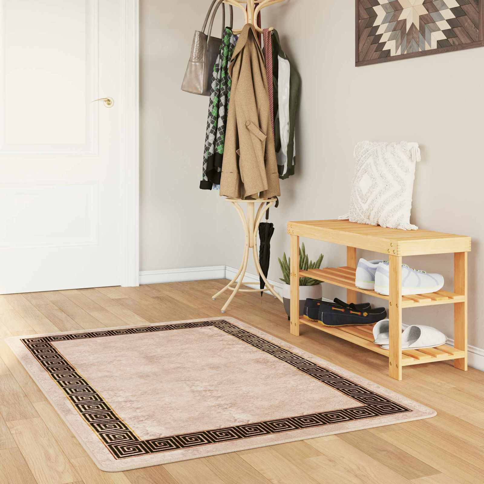 Vloerkleedloper MARSA Zwart 80 x 100 cm Polyester en PVC image 1