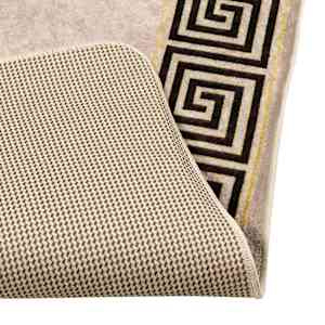 Běhoun MARSA Béžová a černá 80 x 200 cm Polyester a PVC - obrázek 4