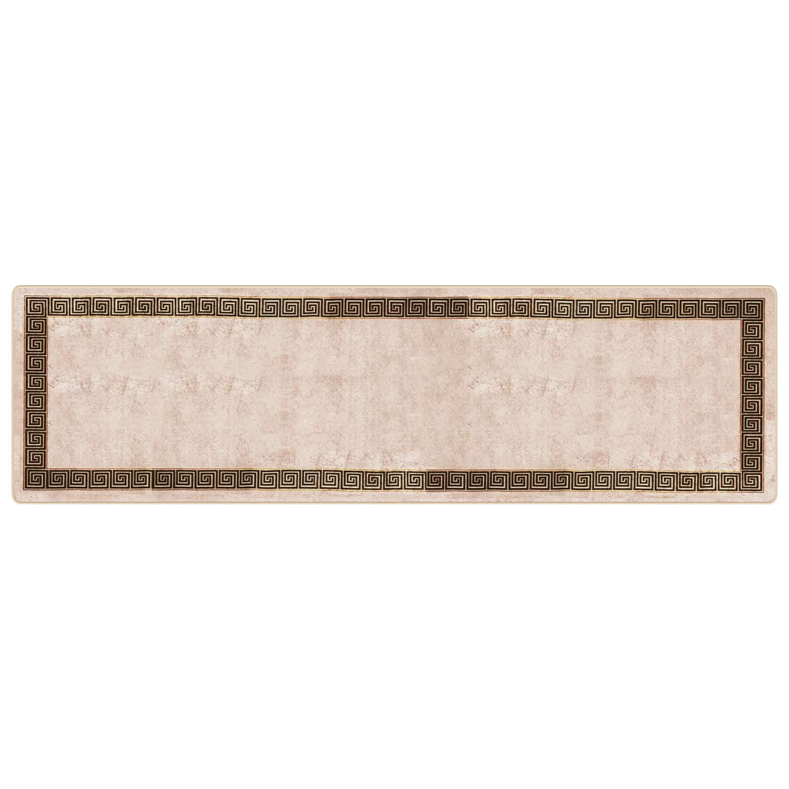 vidaXL Behúň MARSA Beige a čierna 100 x 350 cm Polyester a PVC