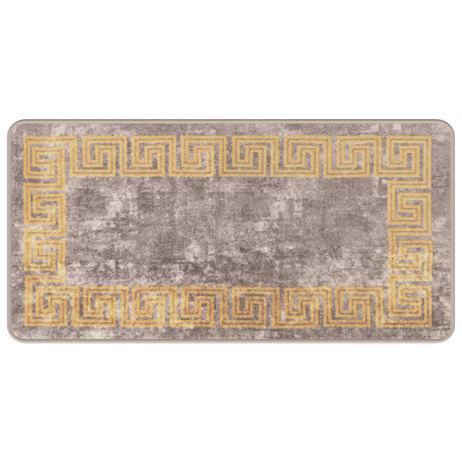 vidaXL Behúň MARSA Šedá a zlatá 50 x 100 cm Polyester a PVC