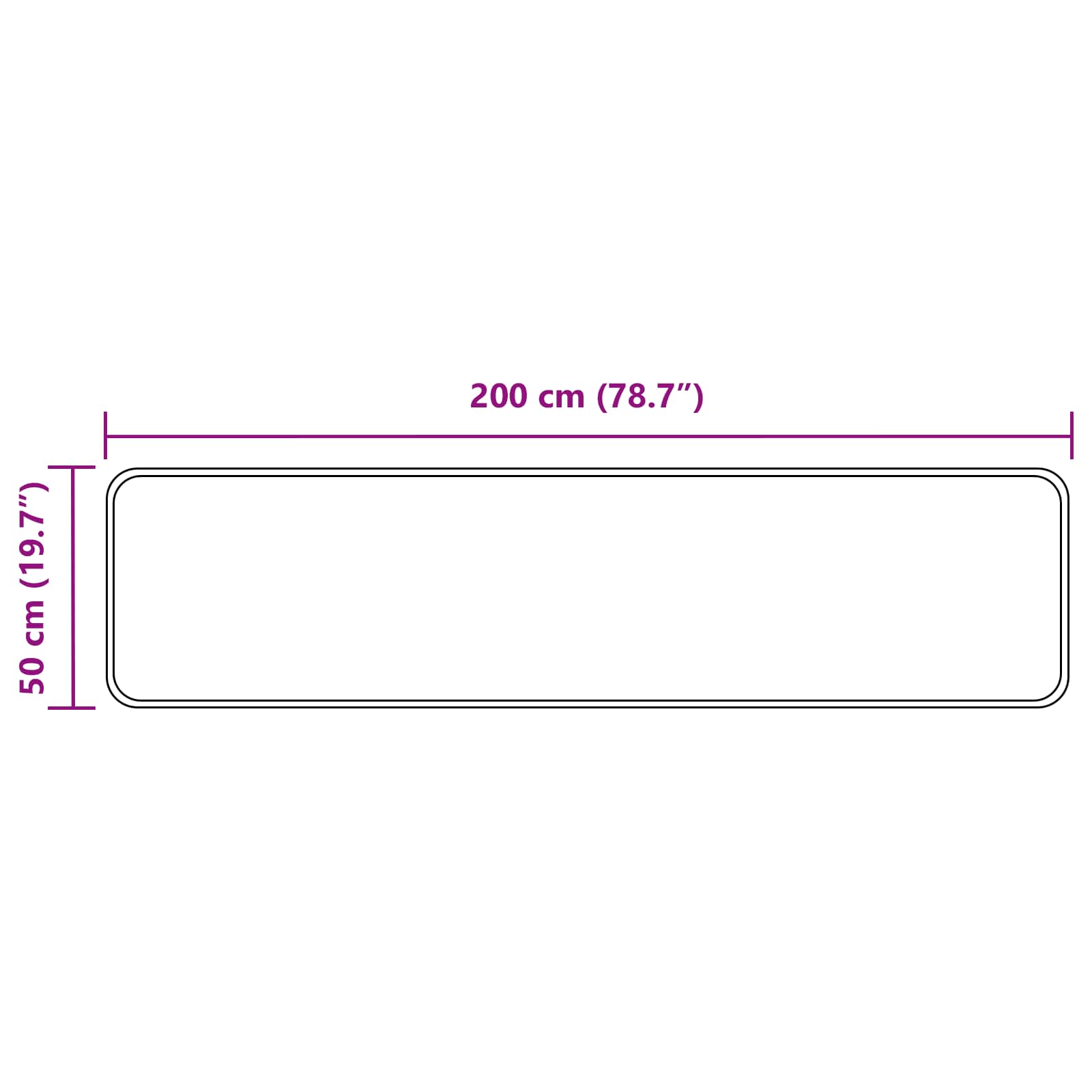 Vloerkleedloper MARSA Grijs 50 x 200 cm Polyester en PVC image 7