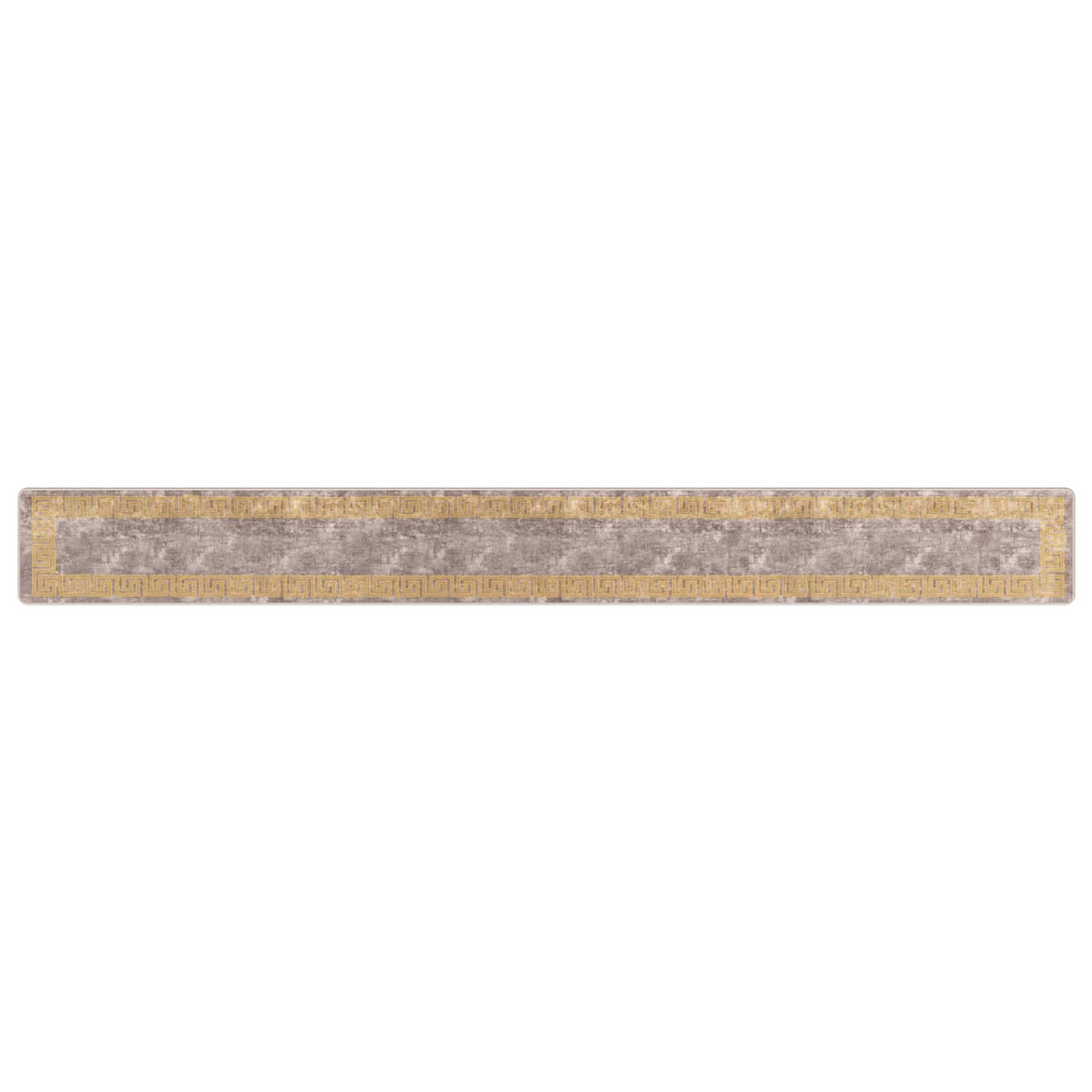 vidaXL Behúň MARSA Šedá a zlatá 50 x 450 cm Polyester a PVC