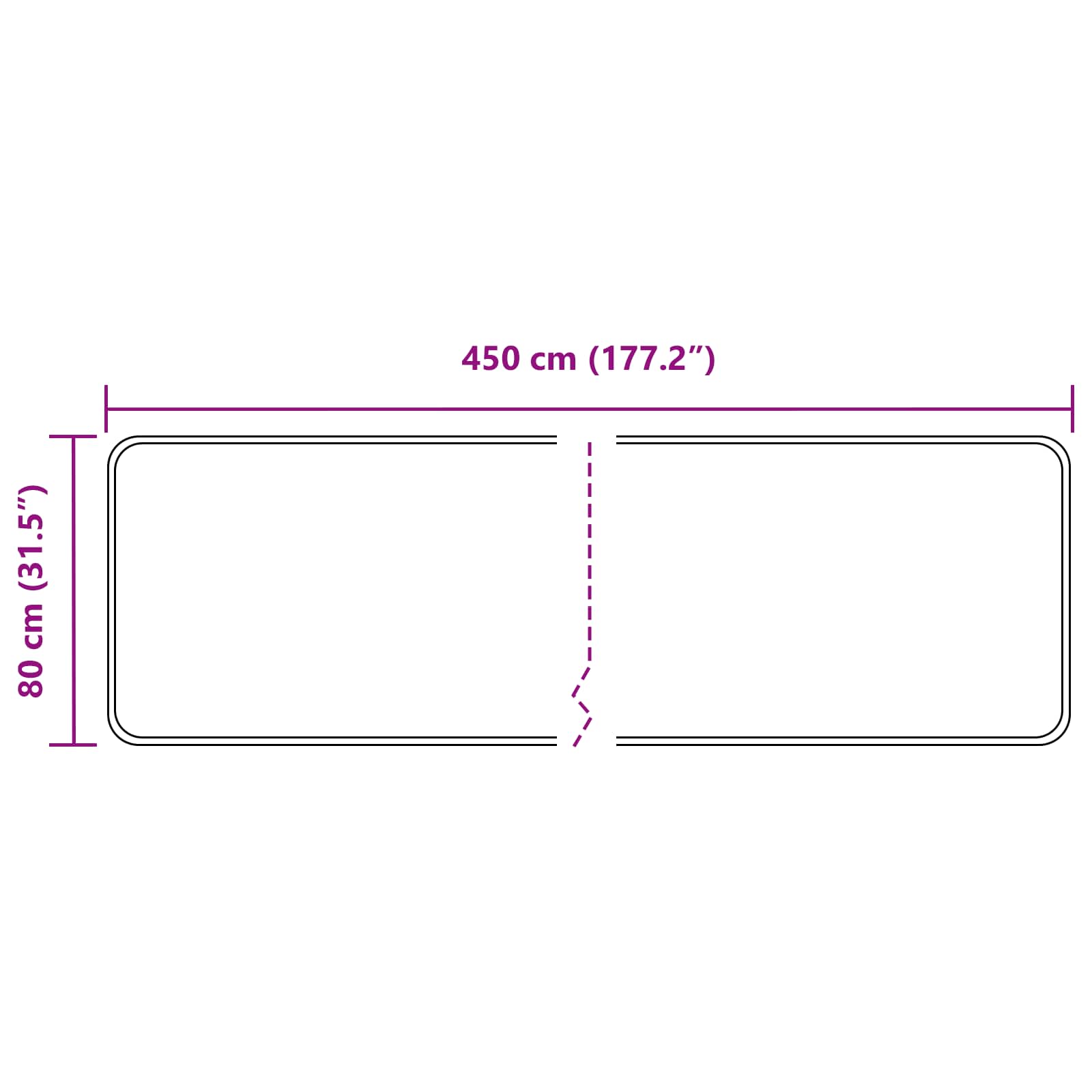 Vloerkleedloper MARSA Grijs 80 x 450 cm Polyester en PVC image 7