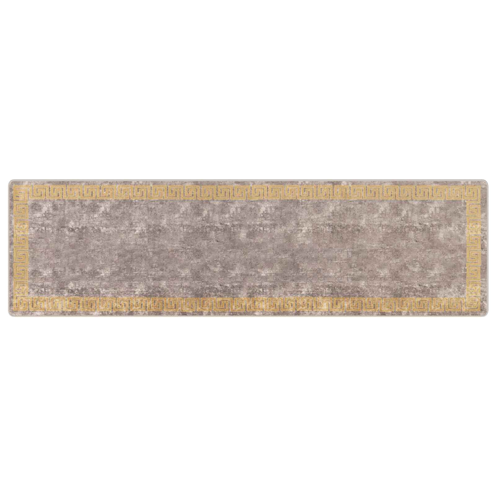 vidaXL Behúň MARSA Šedá a zlatá 100 x 350 cm Polyester a PVC