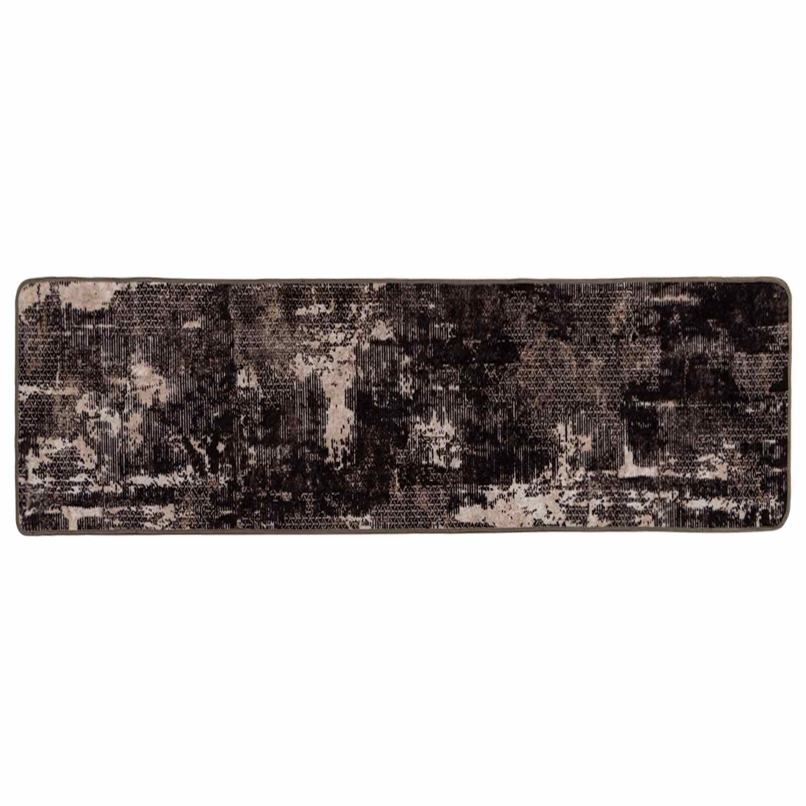 vidaXL Behúň MARSA Čierna a biela 50 x 250 cm Polyester a PVC