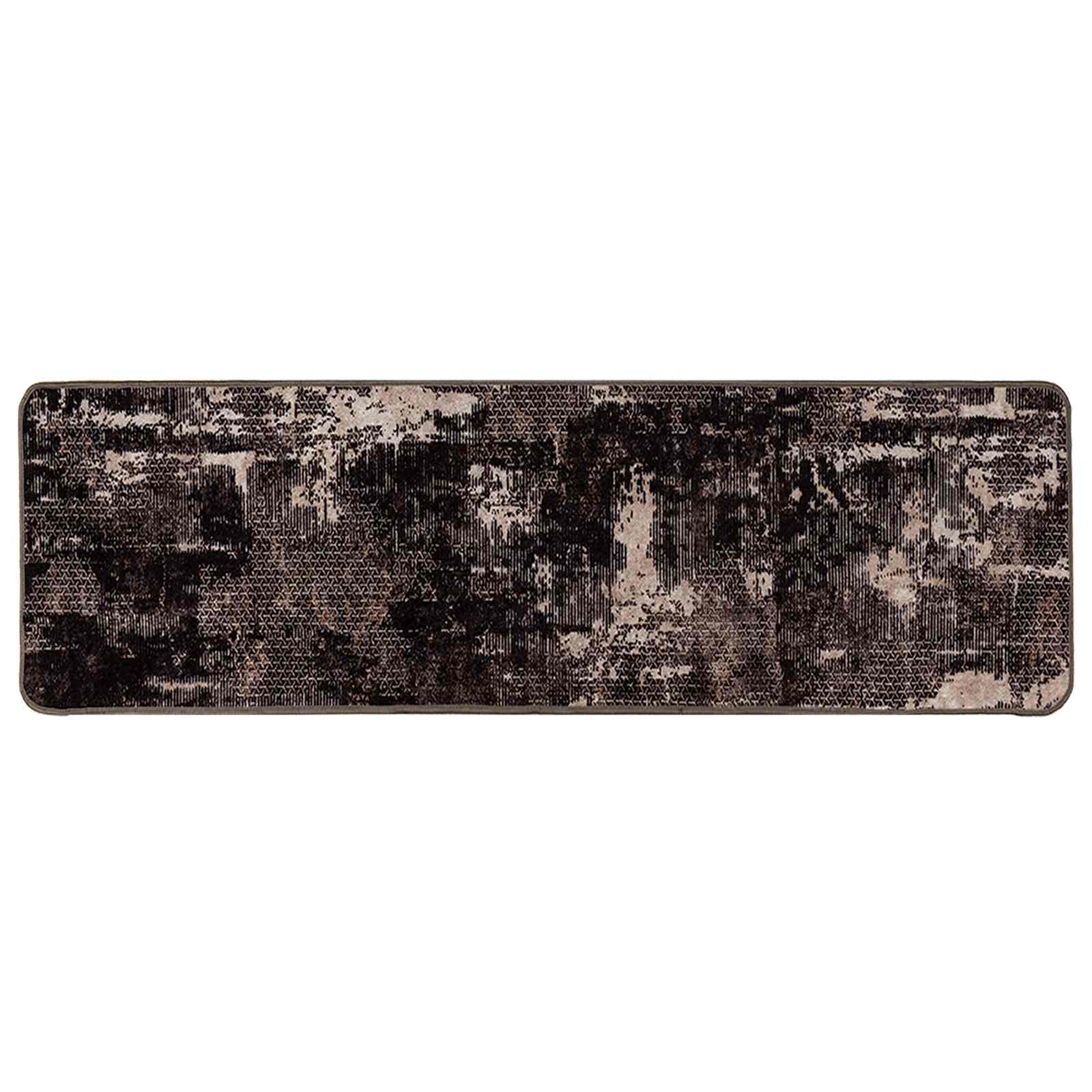 vidaXL Behúň MARSA Čierna a biela 50 x 400 cm Polyester a PVC