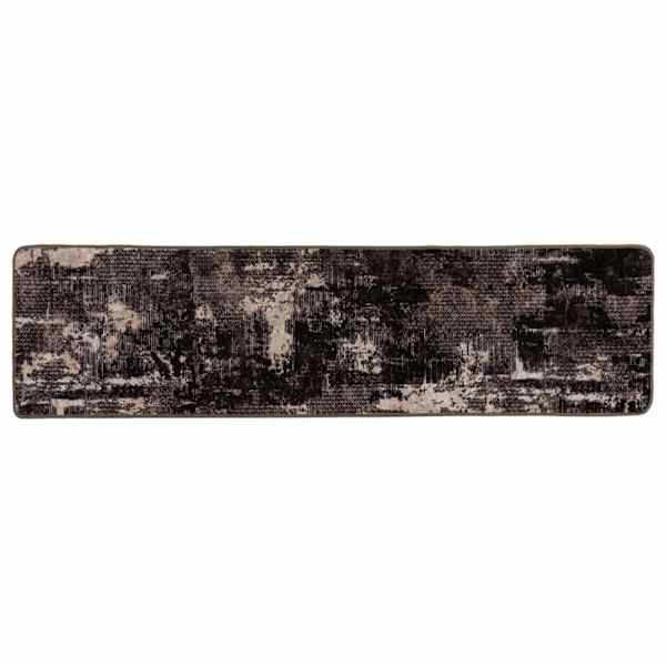 vidaXL Vaip R&auml;tikutoru MARSA Must 80 x 350 cm Pol&uuml;ester ja PVC