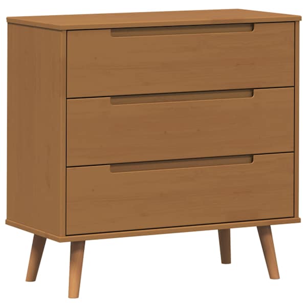 vidaXL &Otilde;hupoli MOLDE Karamell 80 x 40 x 80 cm Toekas m&auml;nnipuit