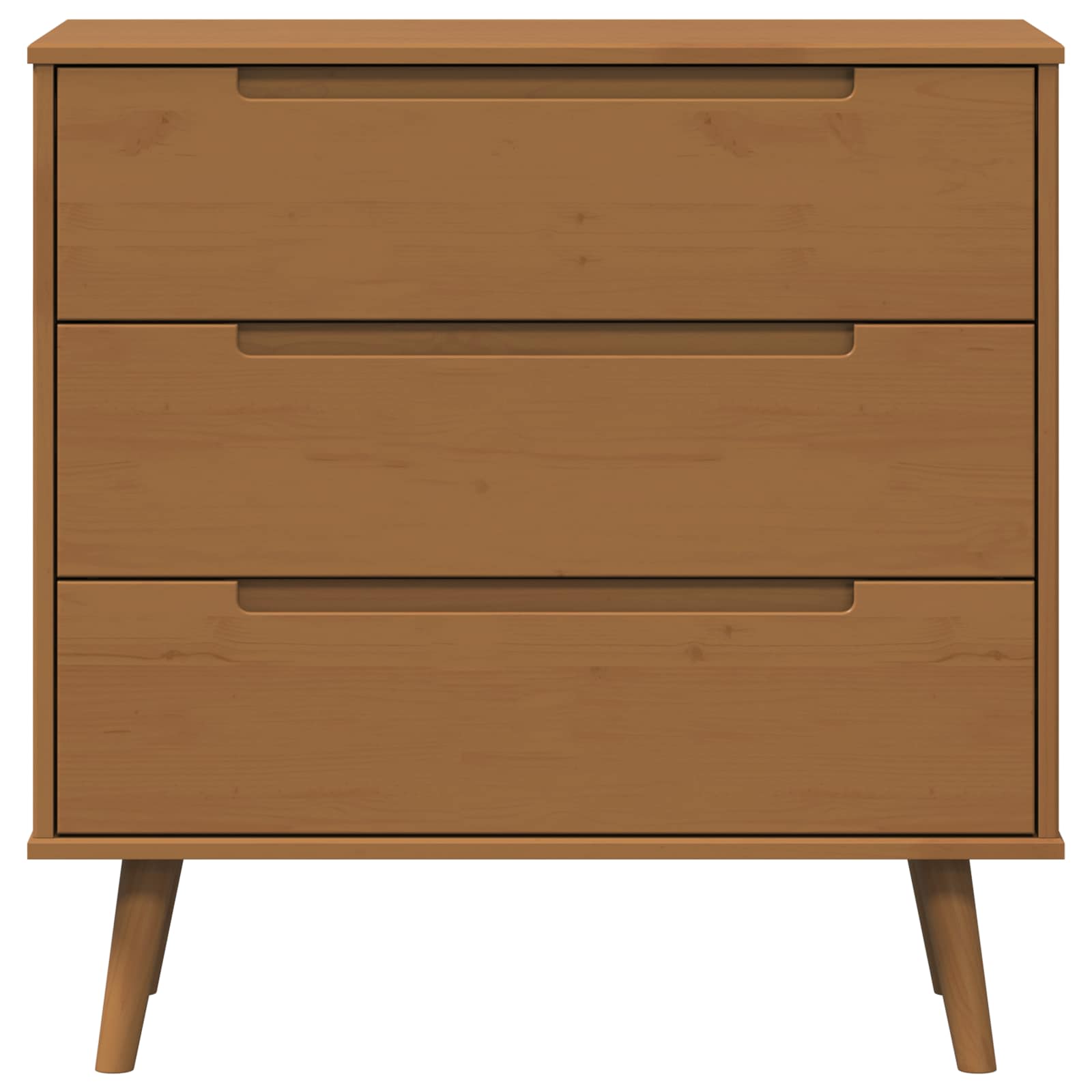 Ladekast MOLDE Caramel 80 x 40 x 80 cm Massief grenenhout image 5