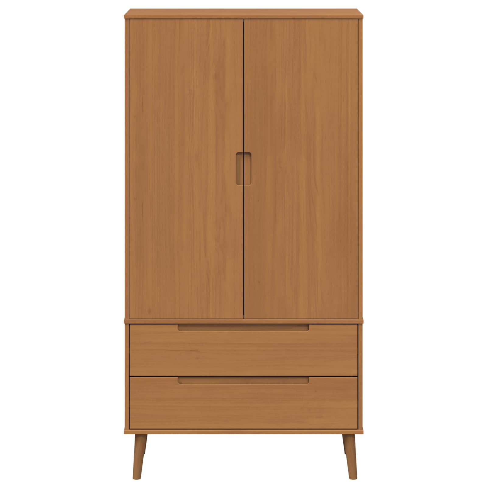 Kledingkast MOLDE Caramel 90 x 55 x 175 cm Massief grenenhout image 5