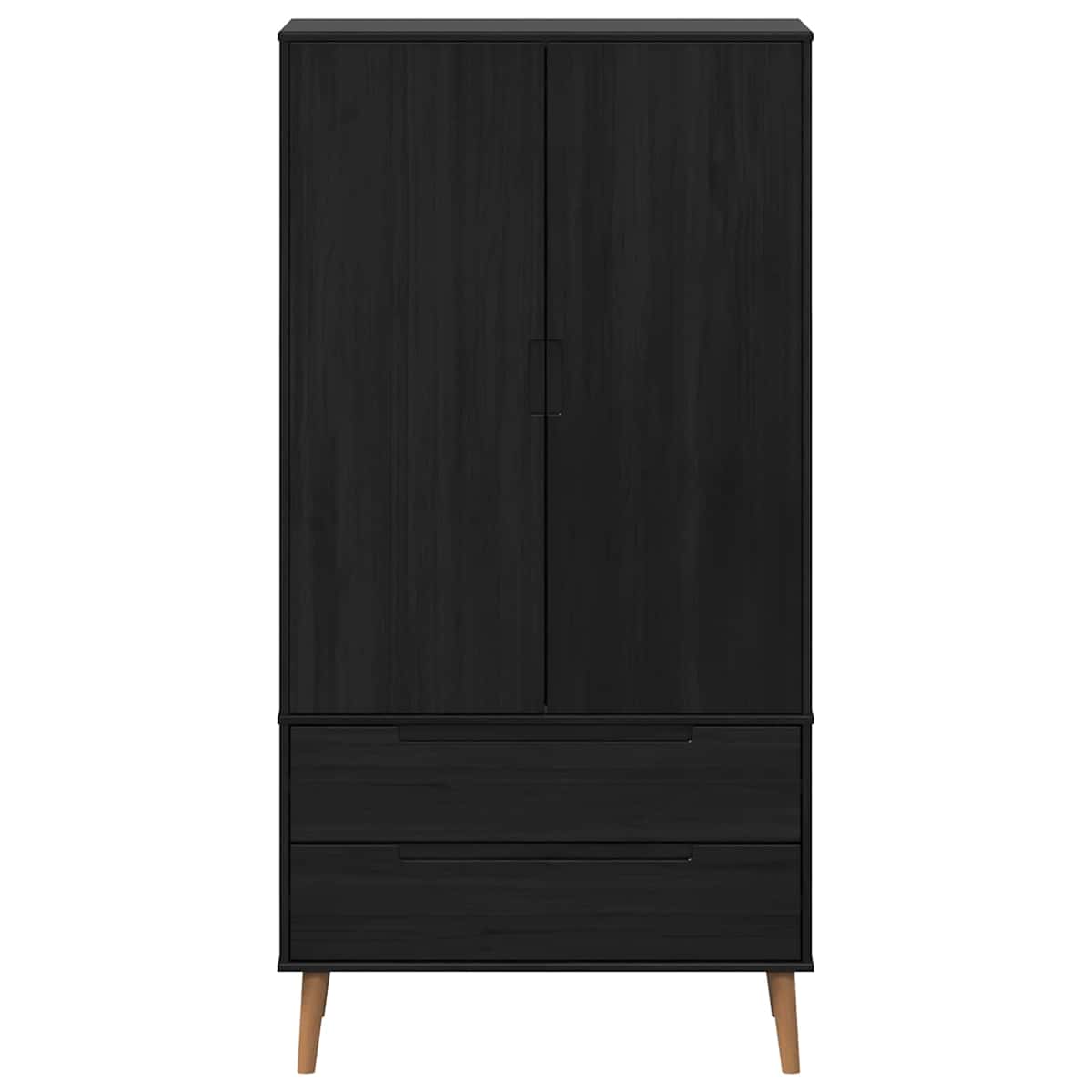 Garderobeskab MOLDE 90 x 55 x 175 cm Massivt fyrretræ - Billede 5