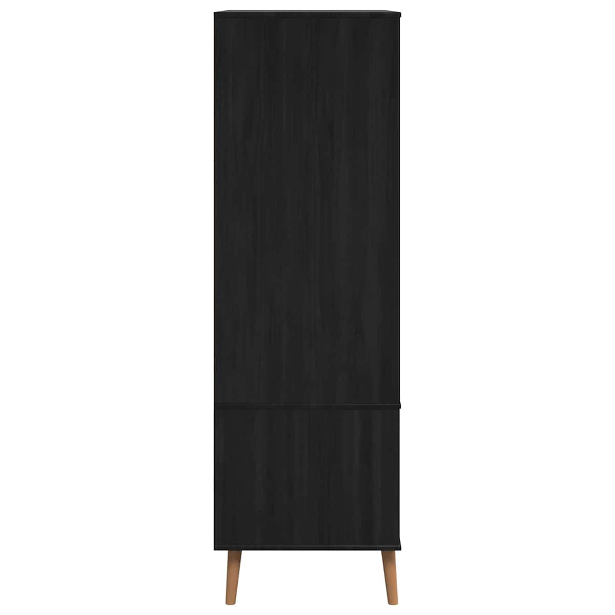 Garderobeskab MOLDE 90 x 55 x 175 cm Massivt fyrretræ - Billede 6